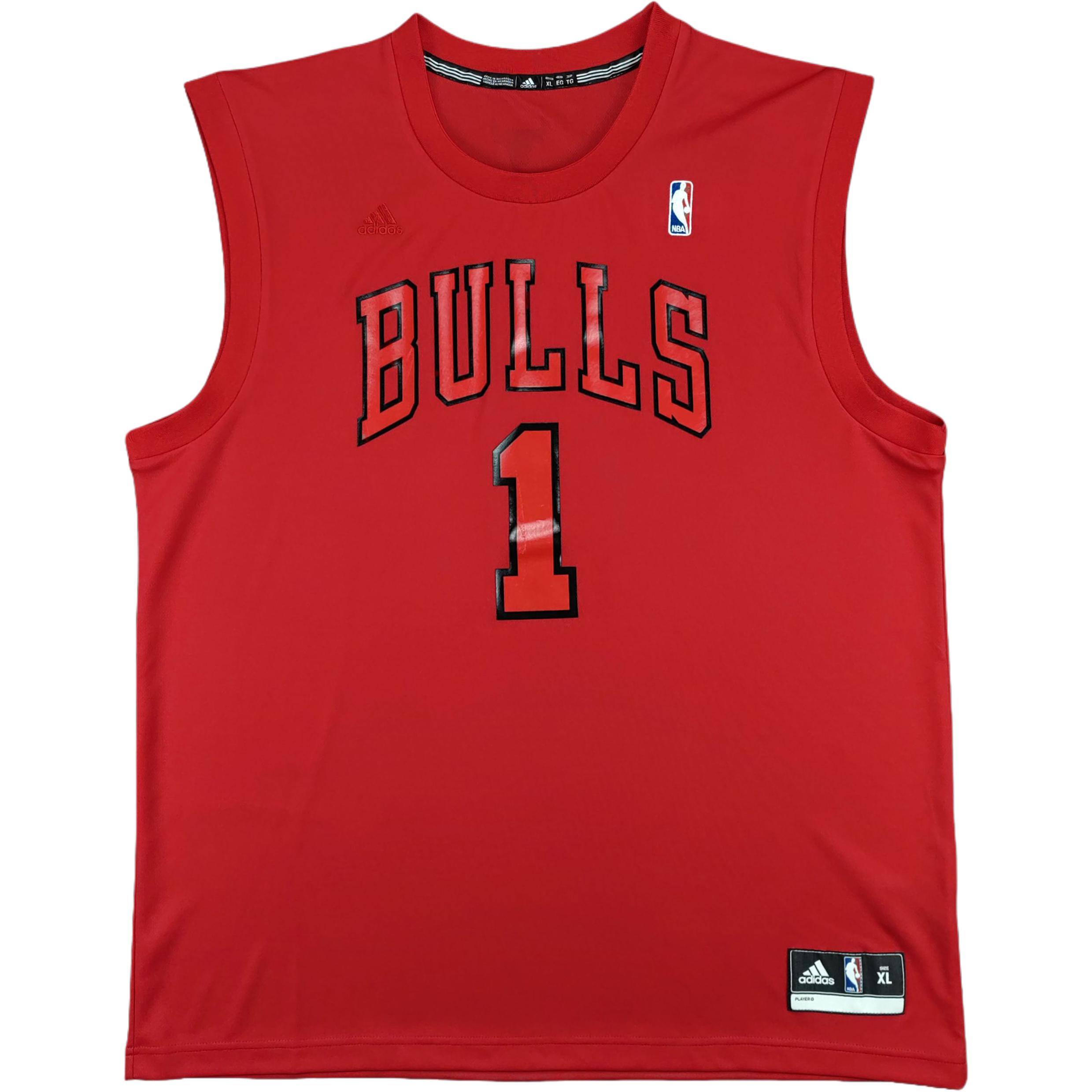

Adidas X Коллаборация НБА Чикаго Буллз Деррик Роуз REP Принт Мода Удобная Мягкая Приятная к коже Баскетбольная майка Мужская майка Красная BSQ1062 XL