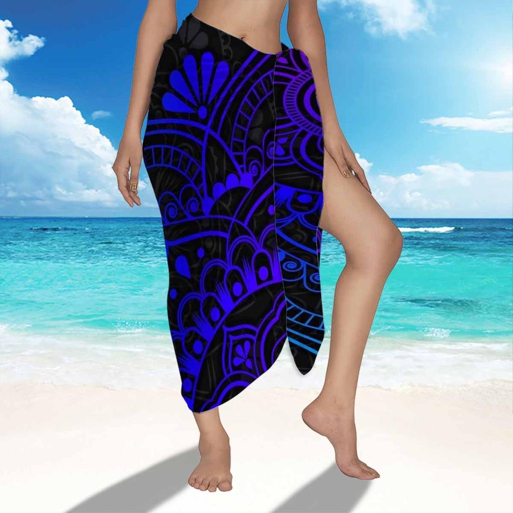 Beach Sarong Smock Decorated Towel Beach Skirt, Translucent Elegant Beach Bag Skirt Women's