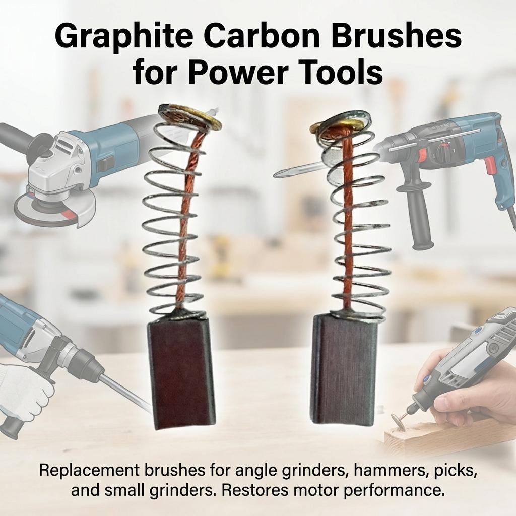 Carbon Brush For Electric Tools Angle Grinder Hammer Drill Universal Wear-Resistant Component