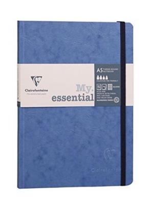 Clairefontaine 981622C Koverbook Notebook 96 Pages 24 x 32 cm 90 g Small Squares with Margin Polypropylene Cover Transparent Navy Blue