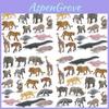 Lifelike 17 Piece South American Animal Model Collection Featuring Sloth Anteater Jaguar Lion Zebra And Elephant Ideal For Display And Play