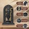 Harz 6 Zoll Ram Lalla Idol für Armaturenbrett im Auto, Ram Lalla Murti für Pooja, Ayodhya Tempel Ramlala Murti, Shree Ram Statue