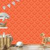 Geometric rhombus wallpaper peach for living room and bedroom 50x1000