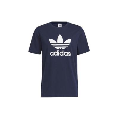 Camiseta Manga Curta Gola Careca Estampa Logo Trefoil Original Masculina Tops Marinho IA4814