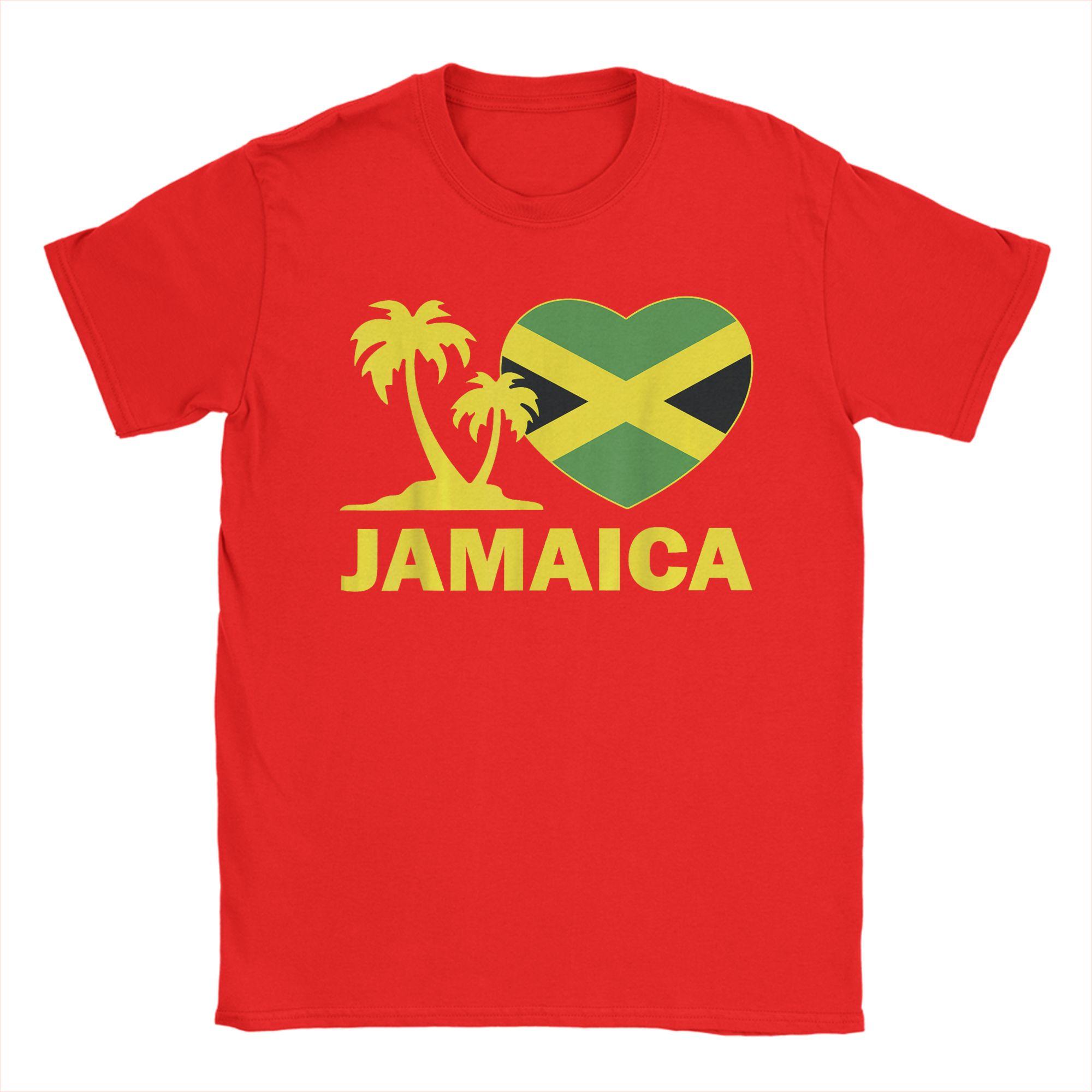 

Oversized TShirt JamaicaShirt I Love Jamaican Flag Heart Women Unisex Kid Girls TShirt100 Cotton TShirts for Unisexs Summer Tops S