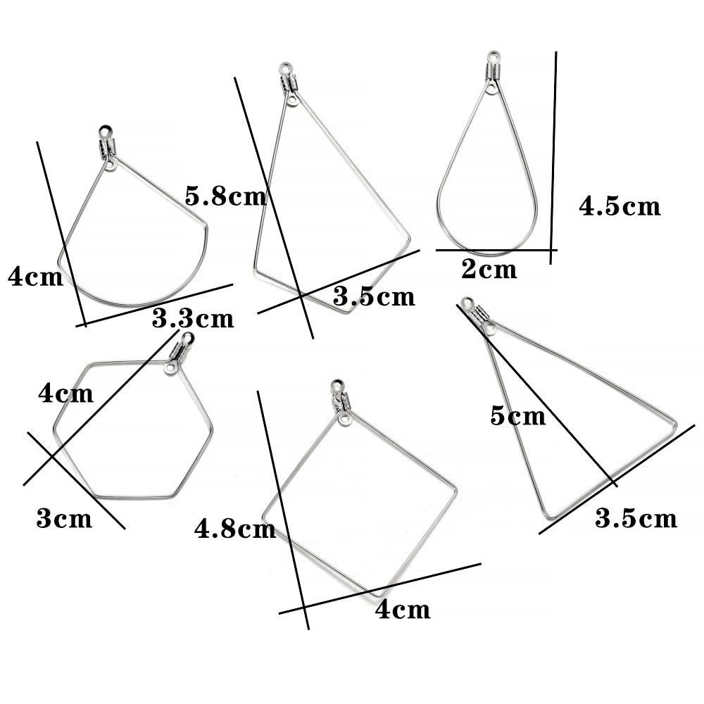

10/20 шт. серьги из нержавеющей стали, подвески, аксессуары «сделай сам», золотой цвет, подвеска геометрической формы для изготовления ювелирных изделий, фурнитура