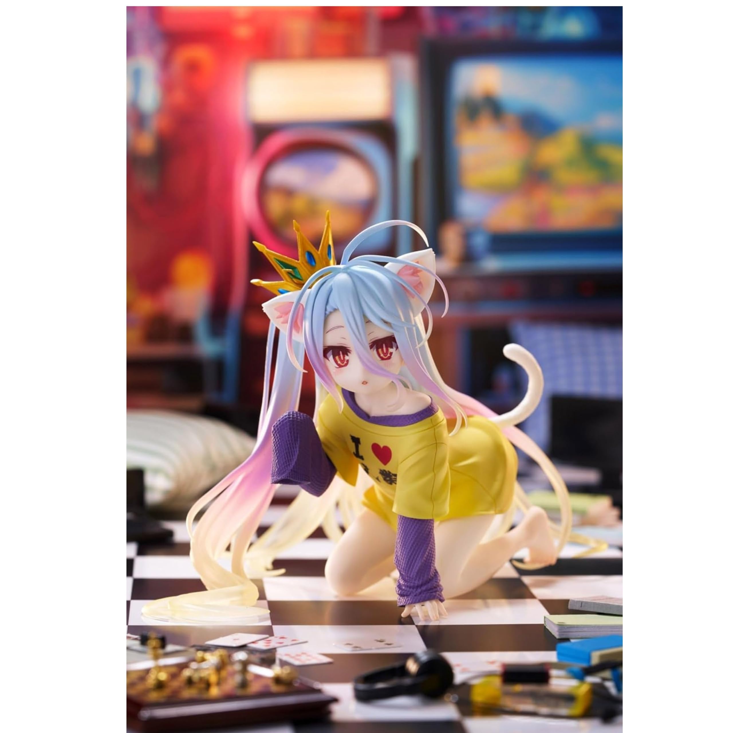 

No Game No Life Desktop Cute Figure White Cat Ear T-Shirt Ver. Official