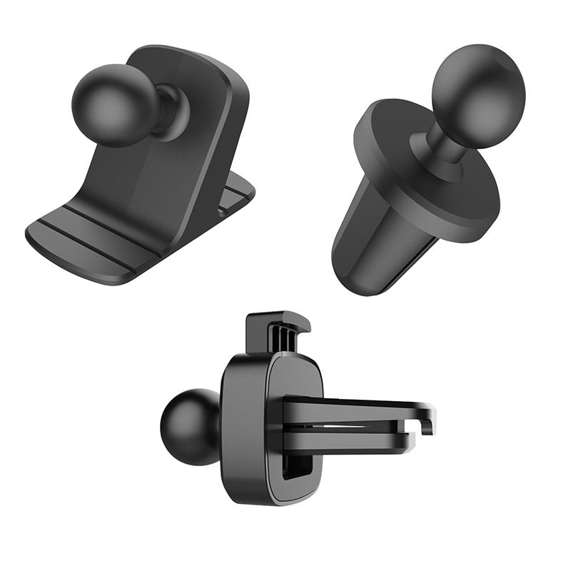 17mm Paste Type Black Ball Head Phone Holder Base Universal Car Dashboard Mount Antiskid Fixed Bracket Auto Interior Accessories
