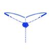 Pearl Pearl Ball Panties Crotch Shorts Sexy Lingerie Pants Panties Extreme Erotic Underwear [N / A] T-back G-String (Blue)
