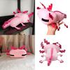 New Axolotl Cute Animal Salamander Plush Doll Hexagonal Dinosaur Doll Home Decor Gift 30cm