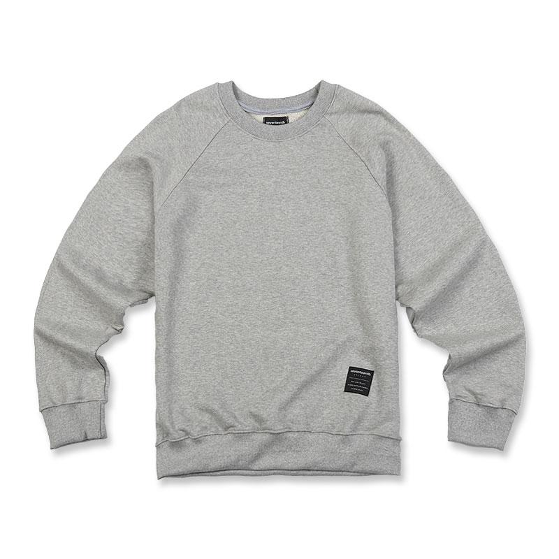 Свитшот Seventeen Plain с круглым вырезом и рукавами реглан, меланж 2Xl