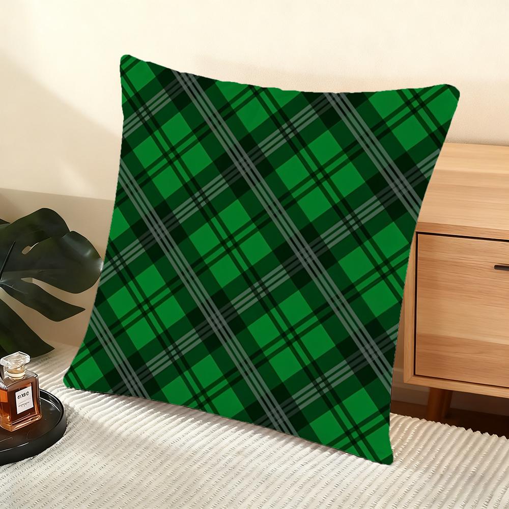 Happy St. Patrick'S Day Cushion Cover Soft Short Plush Pillow Cover Smooth Cozy Texture Aesthetic Cushion Case Home Decor