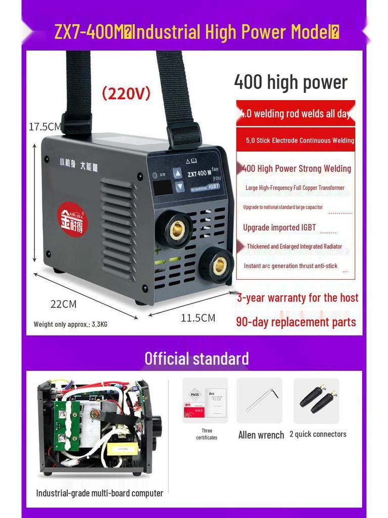 Gold Dual Voltage Mini Portable Welder for Home and Industrial Use