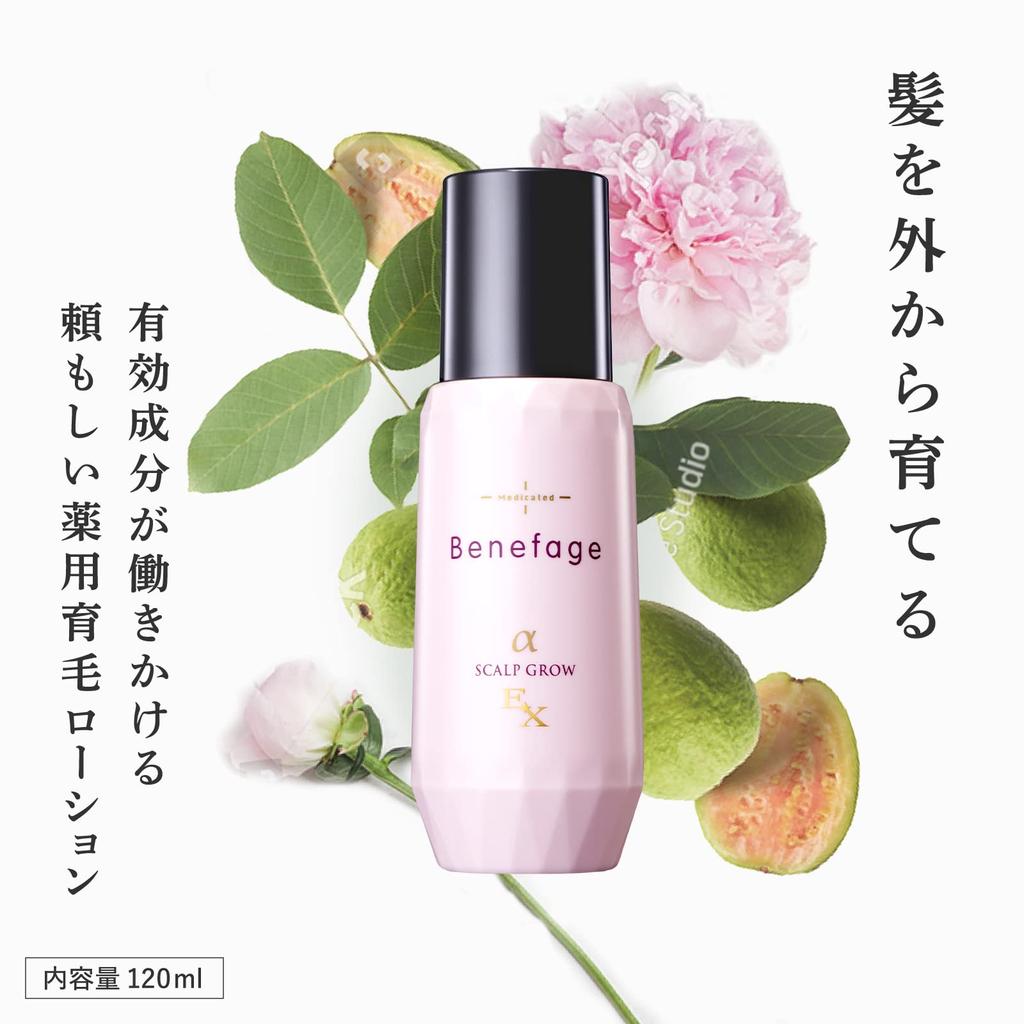 Aderans Benefage Medicated Scalp Glow EX Made in Japan Hair growth agent 120mL Scalp hair lotion Scalp care Panthenol Hair firmness Hair loss