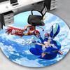 1pc Sonic the Hedgehog Anime Cartoon Design Round Carpet - Office Chair Mat, Non-Slip Rug for Home Decor, Living Room, Bedroom, Game Room, Dormitory,