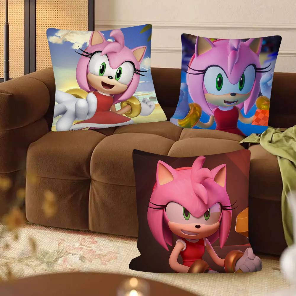 1Pc Game Amy Cartoon Rose Animals Funny Pillow Case Fashion Square Pillowcase Bedroom Sofa Room Ins Decoration Leisure