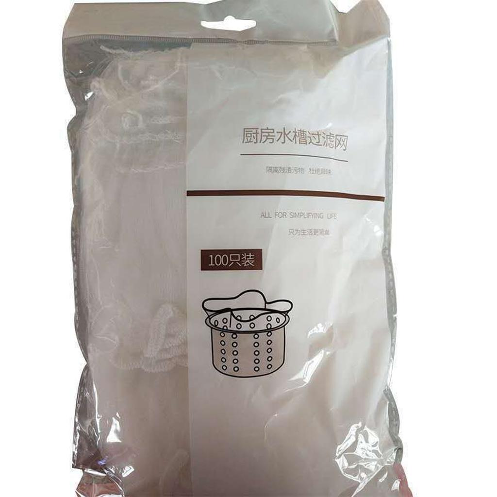 100pcs Kitchen Sink Filter Screen Sewer Anti-Clogging Dregs Screen