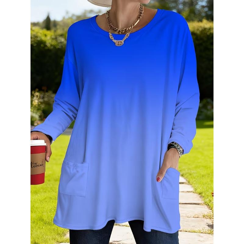 Women's Long Sleeve T-Shirt with Pockets