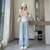 Women’s High-Waist Loose Wide-Leg Summer Pants - Lightweight Acetate Fabric