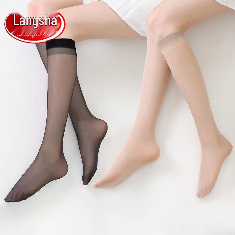 

Женские ультратонкие полупрозрачные носки до середины икры Langsha One Size