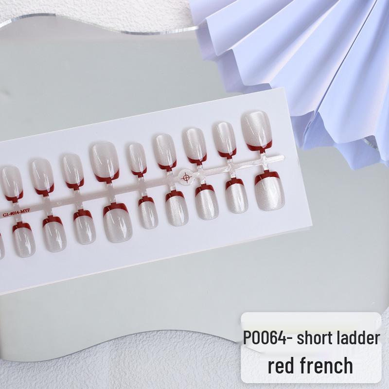 30-Piece Cat Eye 3D Gold-Plated Soft Luxury Nail Set