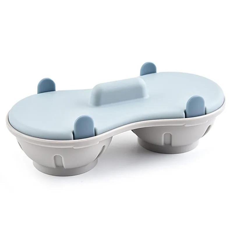 

Микроволновая печь Пароварка для яиц 2 ячейки Силиконовая яйцеварка для вареных яиц Утиных яиц и Домашних яиц Кухонные гаджеты для приготовления пищи