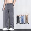 Summer  Jeans Men's Classic Thin Lyocell Fabric  Straight Casual Pants Soft Denim Trousers Coffee Blue Gray