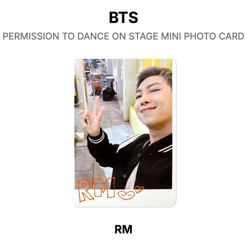 BTS PERMISSÃO PARA DANÇAR NO PALCO MINI CARTÃO FOTOGRÁFICO Fotocarteira Oficial