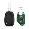 Heart Horse 433Mhz Car Remote Key Fob Replacement 2 Buttons ID46/PCF7946 Chip for Vivaro Movano Traffic Kangoo for