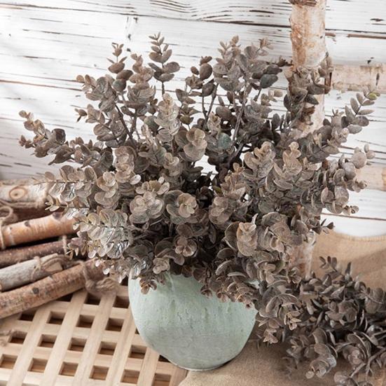 Planta de plástico única, realista, sem manutenção, decoração