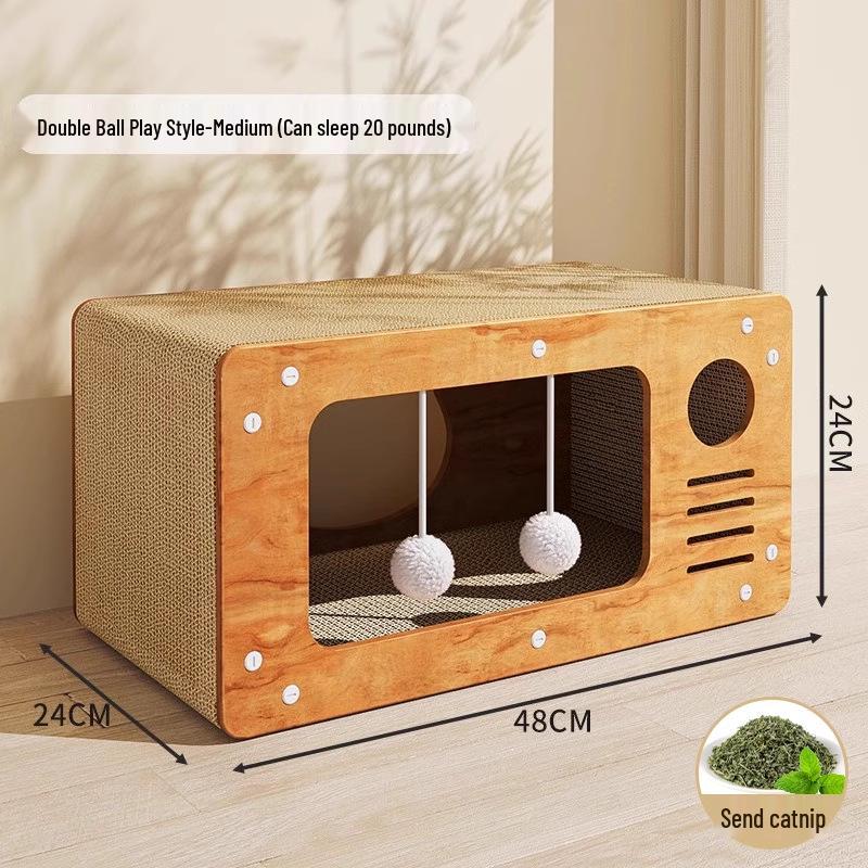Durable Cat Scratching Board & Bed: All-Season, Anti-Scratch Sofa for Cats