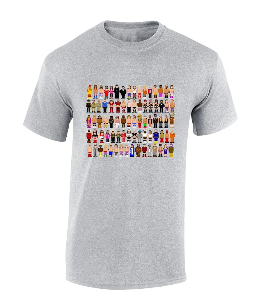 Retro Wrestler Unisexs T Shirt Unisex Funny Joke Novelty Wrestling Characters 80s 90s Retro Classic Fashion Design Top Cool