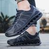Mesh Breathable Men Grey Sneakers Big Size 46 Fashion Casual Sneaker Man Lightweight City Outdoor Walking Shoes Men Sports Shoes