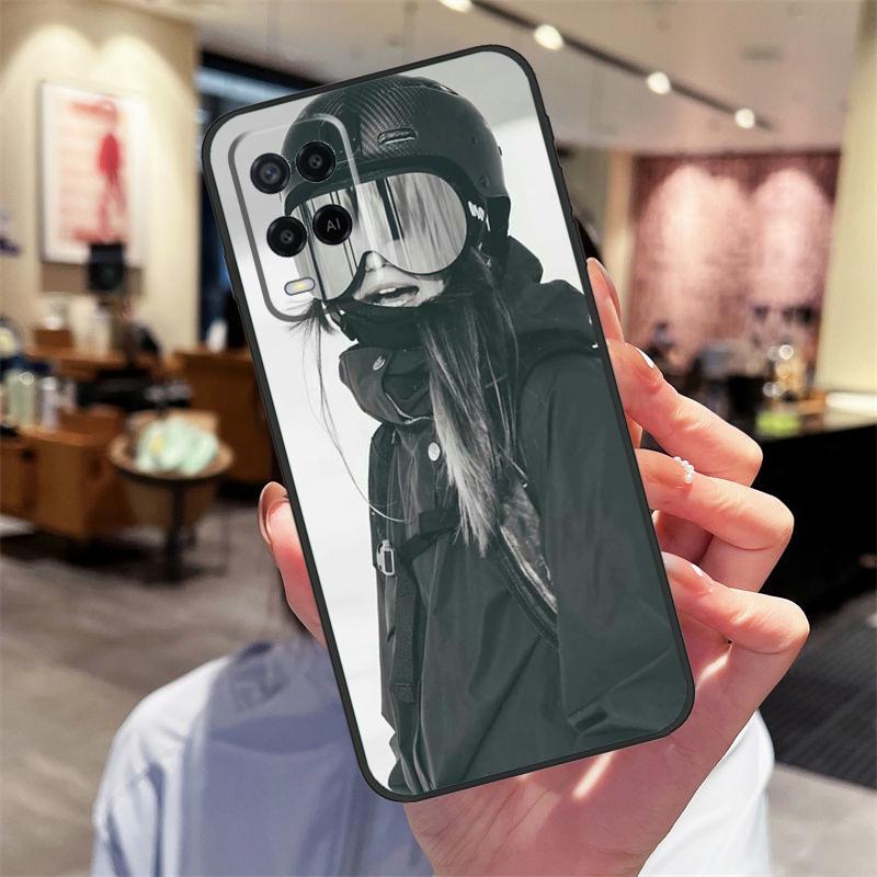 Cool Sports Snowboarding Case For Oppo A40 A60 A80 A18 A38 A58 A78 A98 A16 A76 A96 A15 A17 A77 A74 A94 A54 A57S Cover
