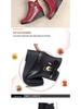 Autumn Winter Women’s Non-Slip Wedge Heel Ankle Boots - Warm Velvet Lined for Mature & Elderly
