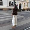 Winter Women's Lapel Long-sleeved Soft Artificial Fur Effect Jacket Coat Fashionable Temperament Versatile