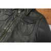 Chinese Size Vintage Olive Green Genuine Cowhide Men Leather Jacket Autumn Turn Down Collar Real Leather Coat