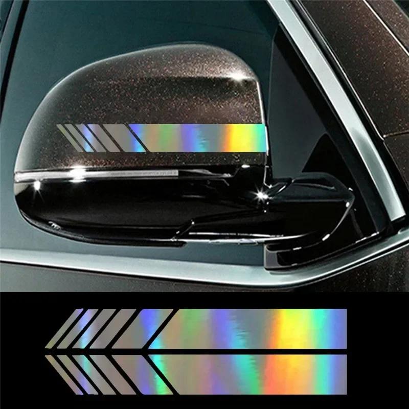 Fashion Racing Stripe Stickers Car Rearview Mirror Vinyl Waterproof Decals Decor Car Styling Rear View Mirror Sticker Strip
