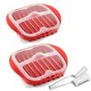 Microwave Bacon Maker Cooker Tray with Splatter Lid Safety Quick No Mess Pizza Tray in few Minute Efficient Food PrepKitchenTool