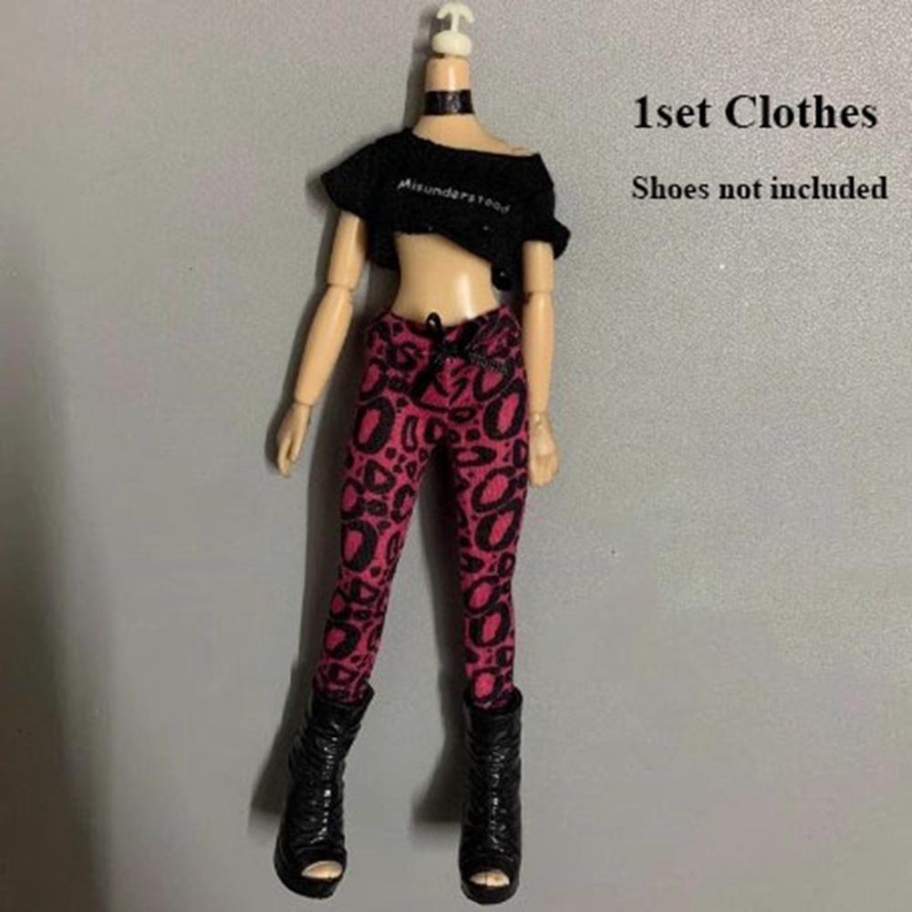 Kids Toys Doll Outfit Skirt Fashion T-shirt Pants Doll Dresses Clothes for 1/6 BJD 27~28cm Doll