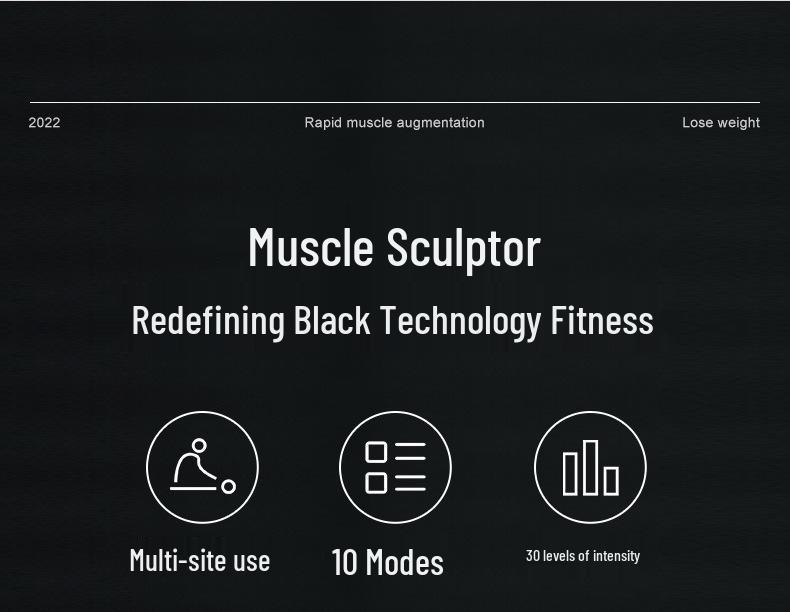 EMS Abdominal Training Belt for Home Fitness - Unisex Waist Muscle Stimulator