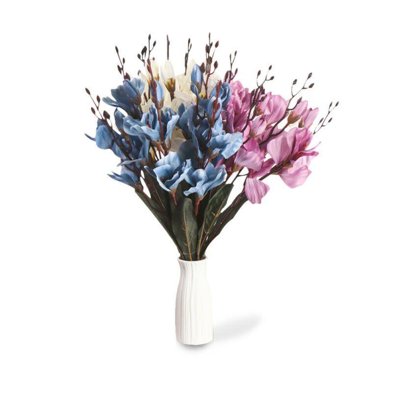 Beautifully Crafted Faux Magnolia Silk Floral Bouquet For Home And Party Decor