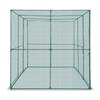 Crop Cage, 2.9 x 1.94 x 1.94 m Plant Protection Tent with Zippered Door, Wind-Resistant Tall Crop Cage, Easy to Install, Outdoor Raised Bed Cover,