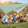 3.4x2.6m Waterproof Camping Awning Sun Shade Sail Outdoor Garden Swimming Pool Awning Camping Hiking Sun Shelter Tent Sunshade