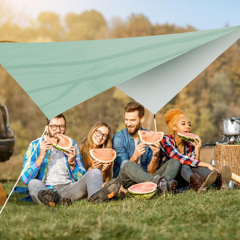 3.4x2.6m Waterproof Camping Awning Sun Shade Sail Outdoor Garden Swimming Pool Awning Camping Hiking Sun Shelter Tent Sunshade