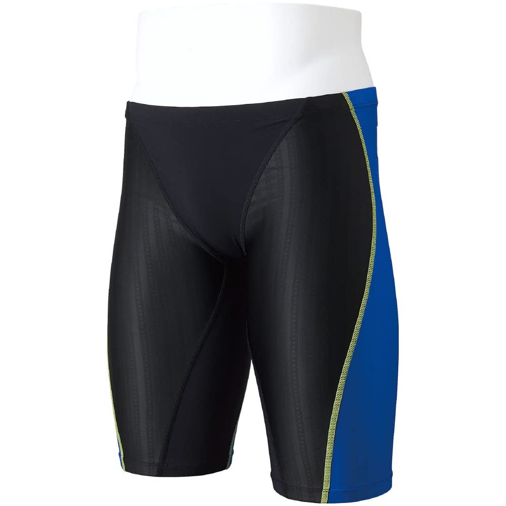 Mizuno FX SONIC SYNERGY Half Size 92 Size FINA Men's Spats, N2MBA030, (Black/Blue), 2XS, Approved.