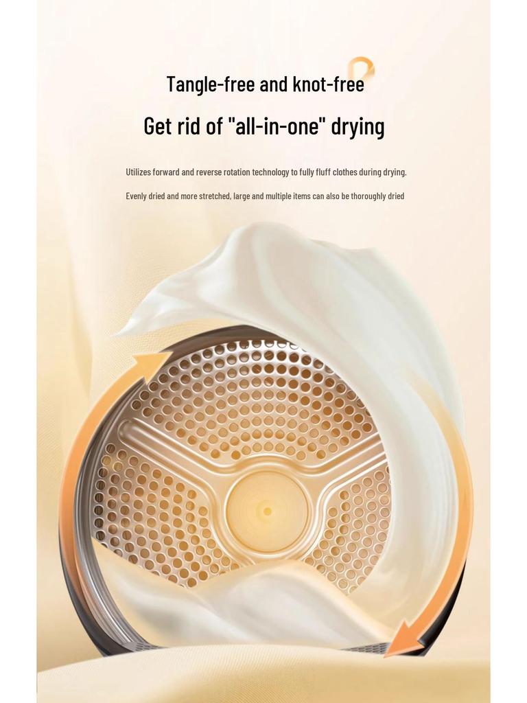 Haier Smart De-linting Heat Pump Drum Dryer with Automatic Sterilization