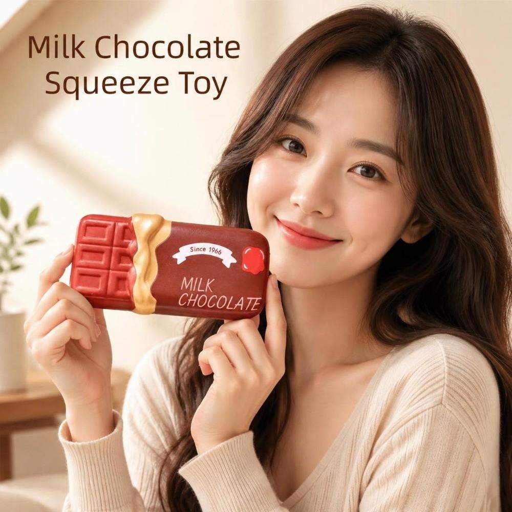 Sensory Chocolate Stick Squeezing Toy Release Hand Slow Rebound Squeeze Toy Children