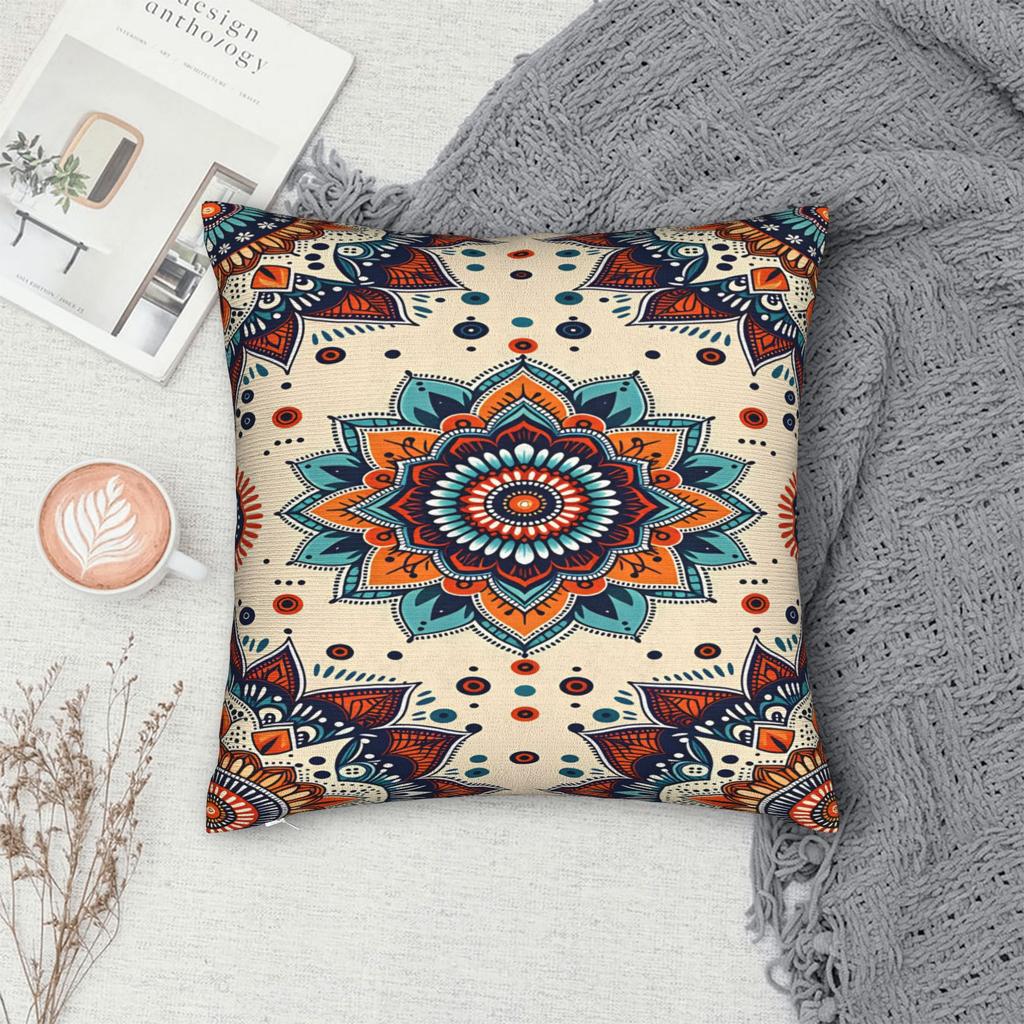 Bohemian Mandala Style Pillow Case Square Pillow Cover Vintage Pillowcases For Sofa Home Decor