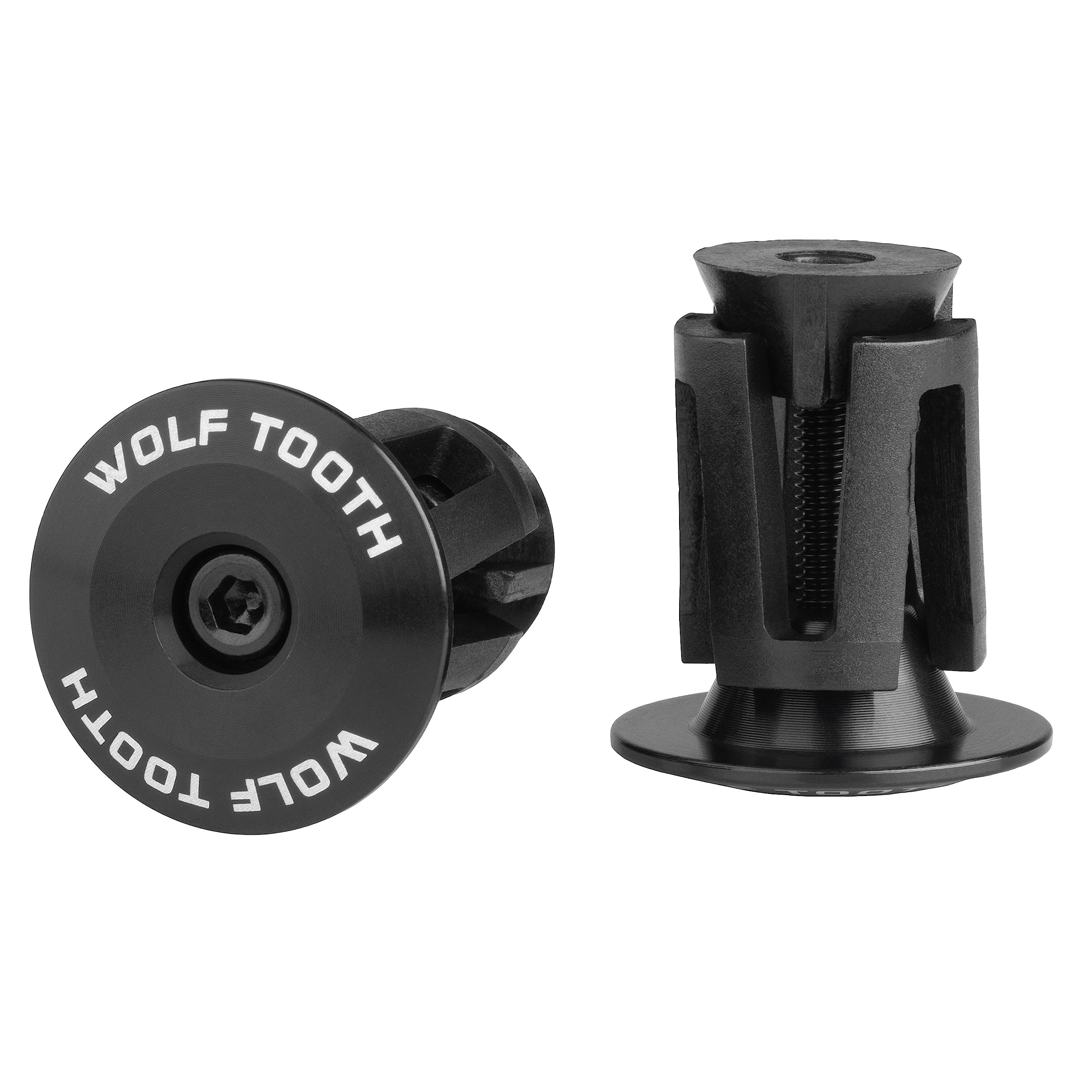 

Wolf Tooth Aluminum Bar End Black Plugs, чёрный